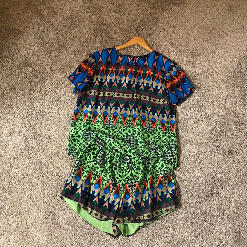 J Crew Tribal CoOrds Short Set